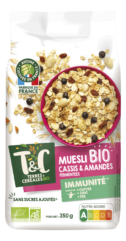 Muesli amandes cassis immunité