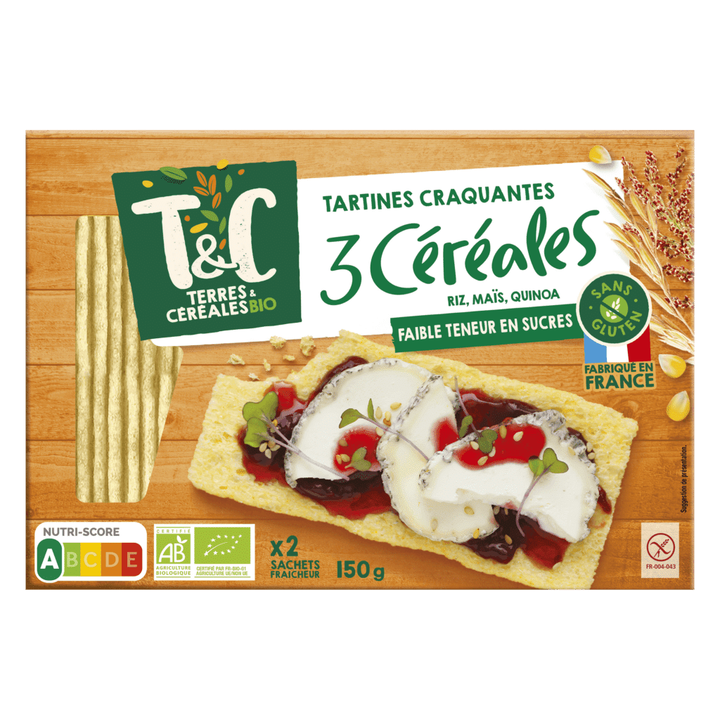 Tartines craquantes aux 3 céréales sans gluten