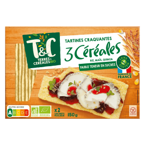 Tartines craquantes aux 3 céréales sans gluten