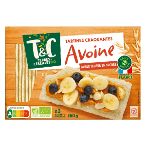 Tartines craquantes à l’avoine sans gluten