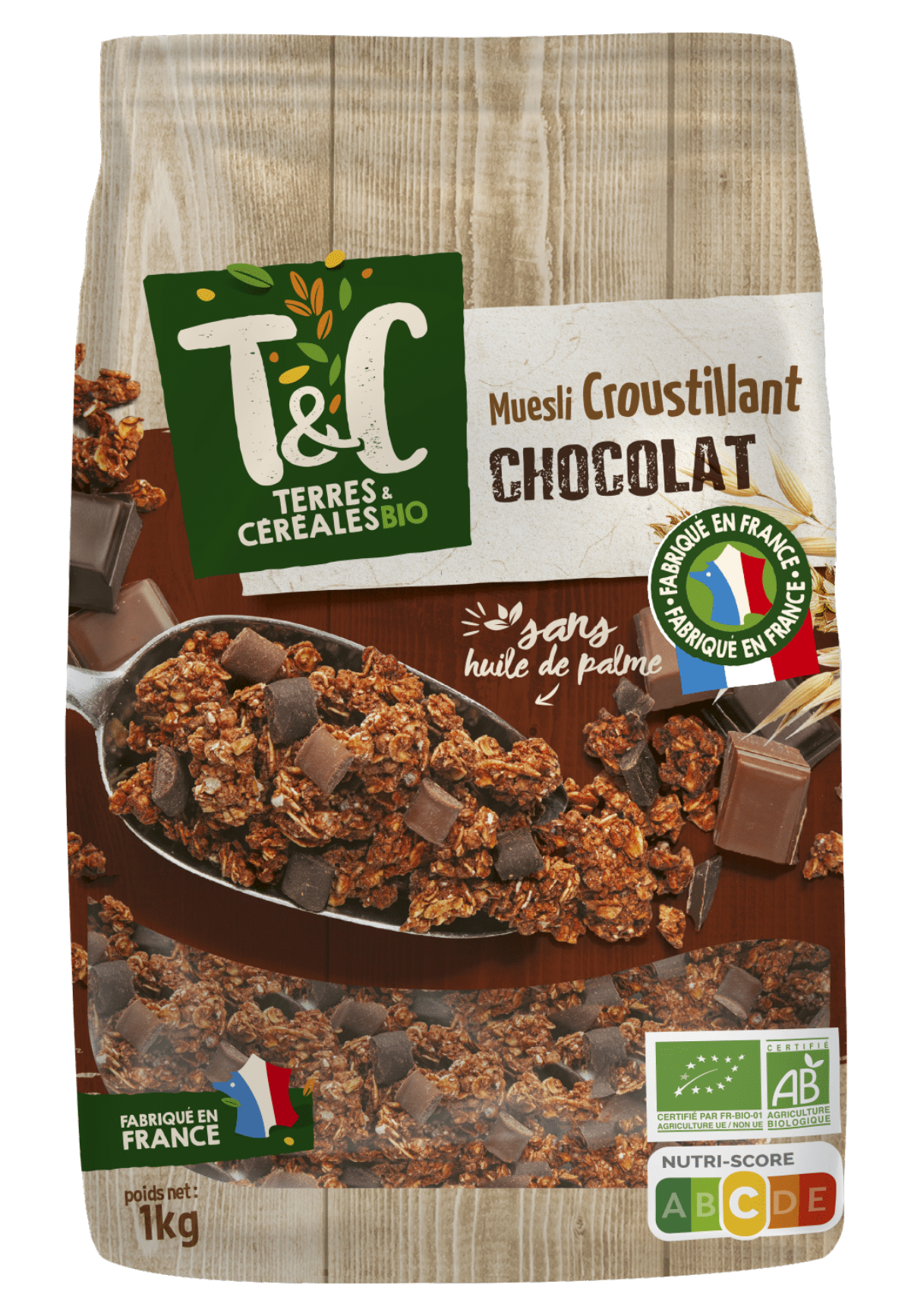 Muesli croustillant chocolat 1kg