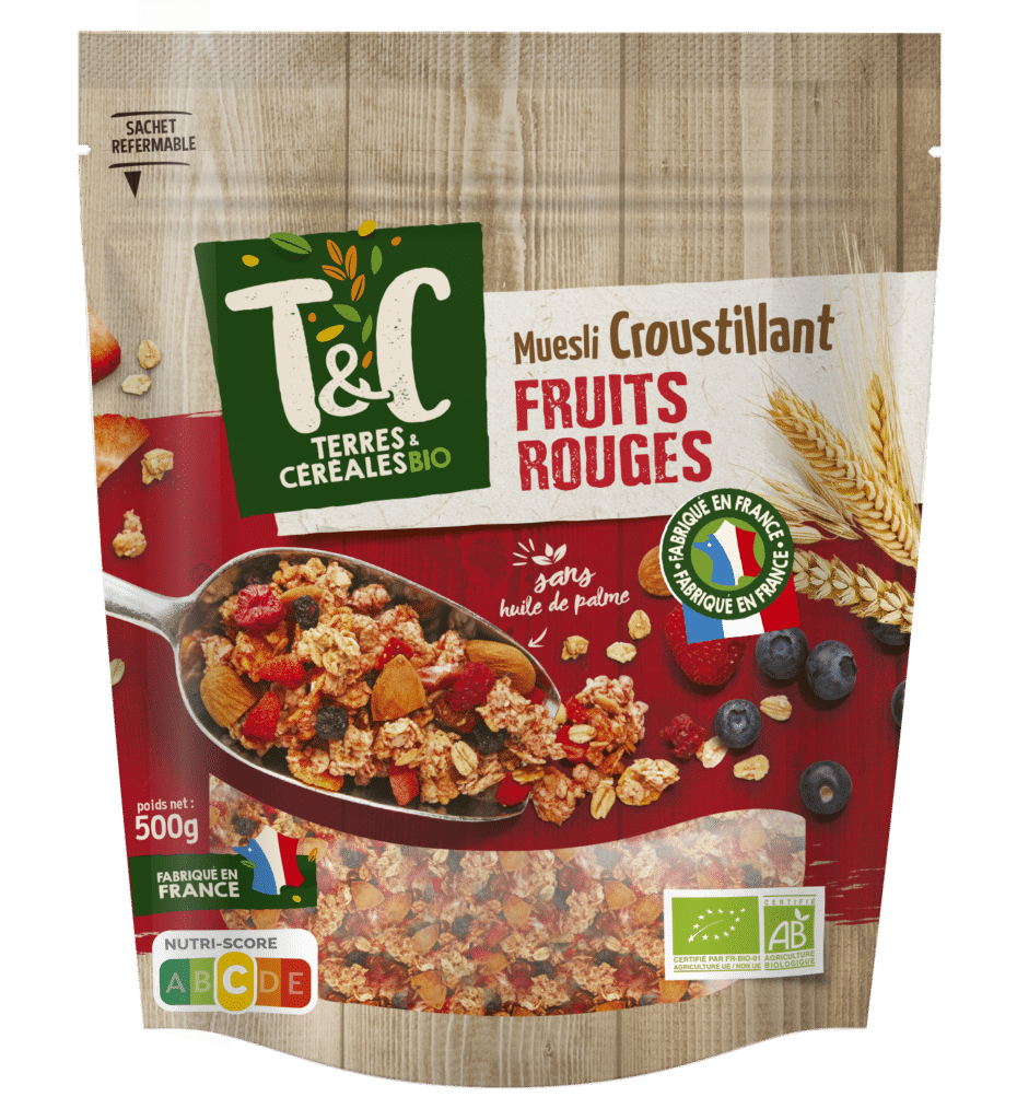 Muesli croustillant fruits rouges