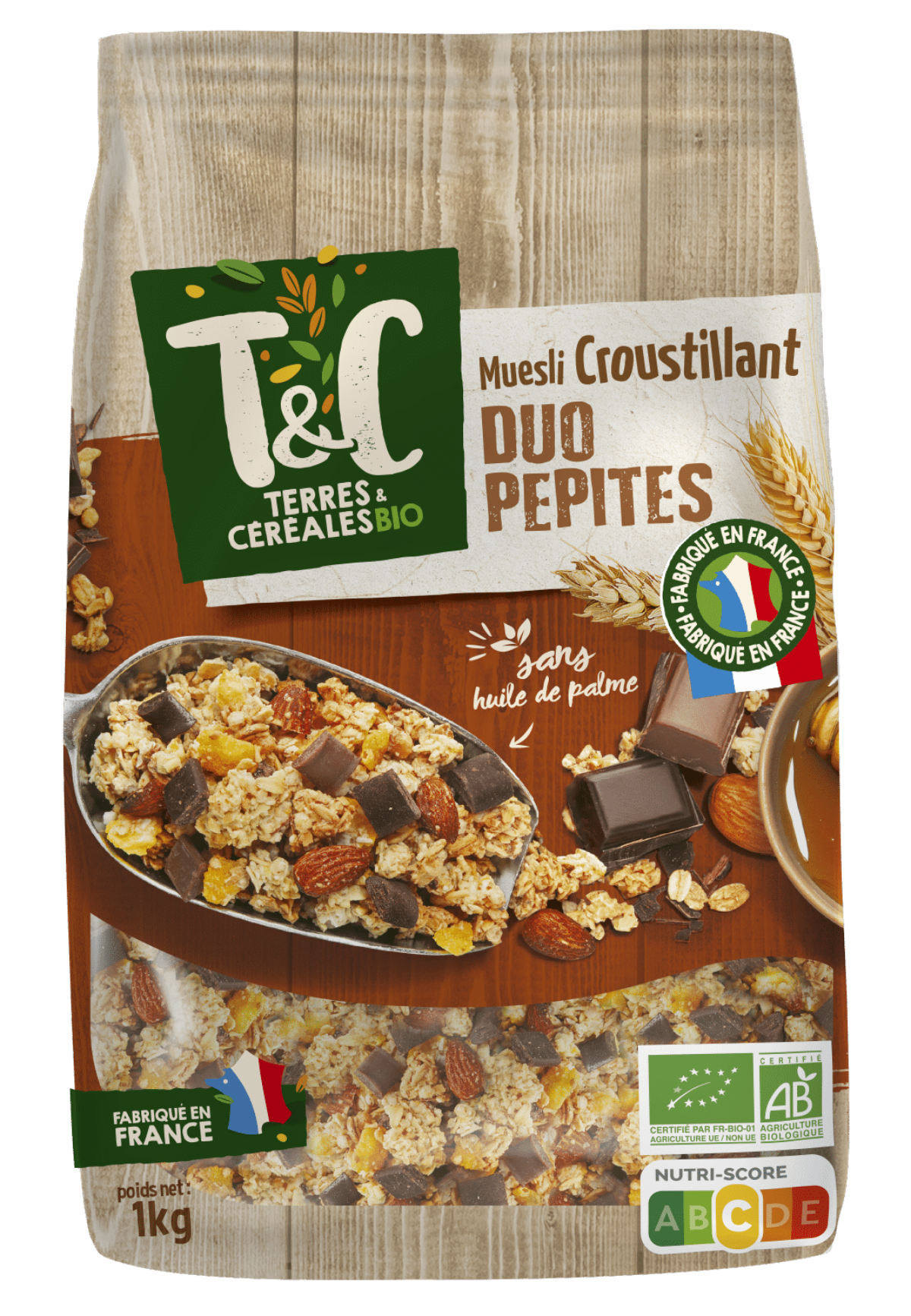 Muesli croustillant duo pépites