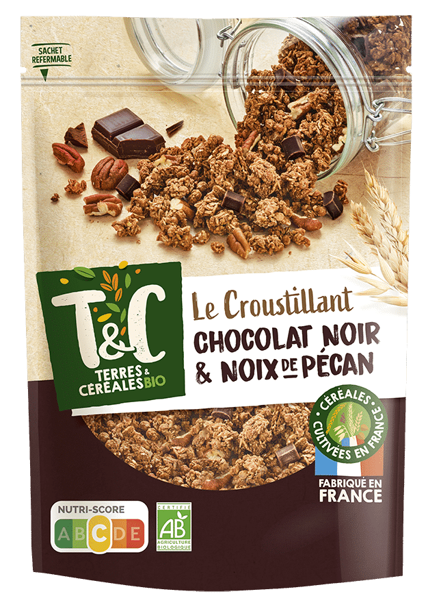 Le croustillant chocolat noir et noix de pécan