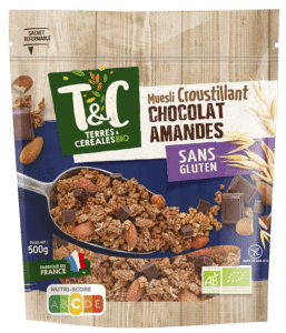 Muesli croustillant chocolat amandes sans gluten