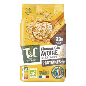 Flocons d’avoine et soja protéines + 500 g